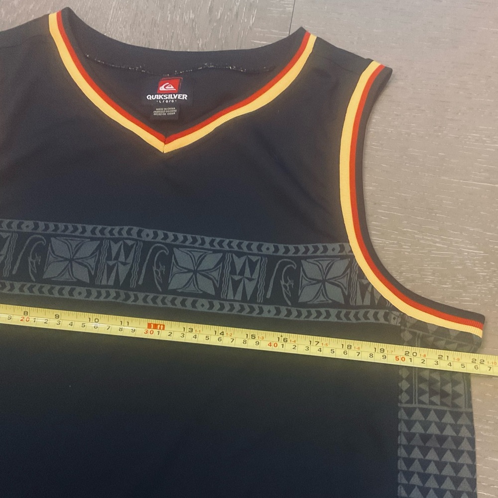 Quiksilver Eddie Aikau Black Basketball Jersey Surf Skate Tank Top. - Picture 8 of 10